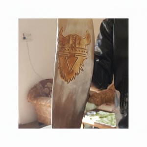 Cuerno Natural Pulido de Buey/Vaca Vikingo de Alta Calidad para beber cerveza en celebraciones, venta al por mayor - Product Image 1