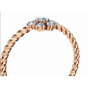 แหวนเพชรพรีเมียม Ulrikas Floret of Radiance ทรงกลม น้ำหนัก 0.156 กะรัต ทอง 9 กะรัต 14 กะรัต 18 กะรัต ขายส่งออนไลน์ - Product Image 3