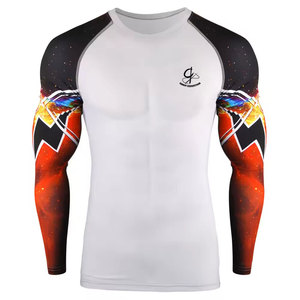 Recién llegado, protectores contra sarpullidos para hombres de fabricación profesional con logotipo personalizado, protector contra sarpullidos de manga larga a la venta - Product Image 2