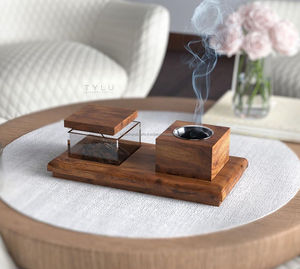 Juego de quemadores Bakhoor con incrustaciones de madera de alta calidad Juego de quemadores de incienso Caja de bandeja de alta calidad Precio al por mayor de LUXURY CRAFTS - Product Image 2