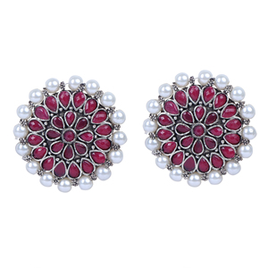 เพทายทรงกลมสีน้ำตาลแดงพร้อมสีขาวสำหรับงานปาร์ตี้ - Product Image 6