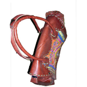 <b>Boho</b> Style Ethnic Cotton <b>Bag</b> for Women Festival Ready with Bright Hand Embroidery Zipper Closure for Culture Lovers - Product Image 5