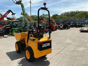 Mini-dumper compact JCB d'occasion de 1 tonne, 4x4, auto-chargeur, avec chargeuse frontale et rétrocaveuse, pour chantier de construction - Product Image 2