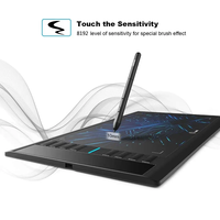Ugee M708 Tablet gambar grafis dengan Stylus, Tablet menggambar grafis menulis dengan level tekanan 8192 inci 10*6 inci