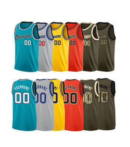 Uniforme de Baloncesto Personalizado de Secado Rápido con Impresión Digital para Hombre, Manga Corta, Nuevo Estilo, 100% Poliéster, Posiciones para Logotipo Personalizado - Product Image 3