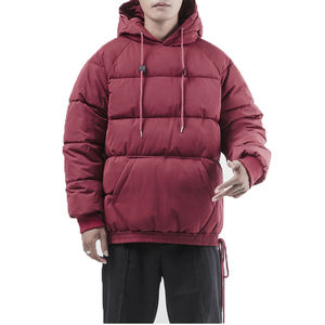 Chaqueta acolchada personalizada para hombre, chaqueta acolchada con burbujas 2025, cazadora acolchada gruesa negra con capucha, chaqueta acolchada con burbujas - Product Image 2