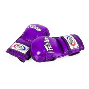 ถุงมือ MMA Fairtex สีม่วง แบบติดตีนตุ๊กแก สำหรับทุกเพศ ระบายอากาศได้ดี น้ำหนักเบา จับกระชับมือ คุณภาพพรีเมียม อุปกรณ์ฝึกศิลปะการต่อสู้ - Product Image 2