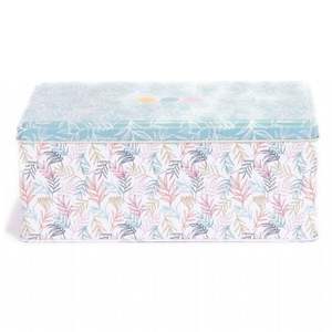 170x260x100 mm Rectangular <b>Decorative</b> <b>Storage</b> <b>Box</b> with Slip Lid 4.2L Capacity Leaf Pattern for Home Organization - Product Image 1