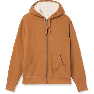 Sweat à capuche zippé à imprimé bouffant OEM Sweat à capuche à manches longues en coton éponge français pour hommes - Product Image 4