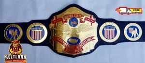 เข็มขัดแชมป์มวยปล้ำรุ่นเฮฟวี่เวท NWA สหรัฐอเมริกา ขนาดผู้ใหญ่ ทำจากสังกะสี หนา 2 มม. 4 มม. - Product Image 3