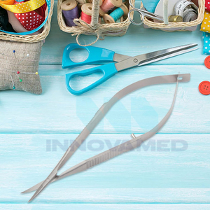 Tijeras de bordado de resorte recto de acero inoxidable, 2 uds., punto de cruz, artesanía de costura, herramienta pequeña, cutícula, recorte de uñas, Belleza - Product Image 6