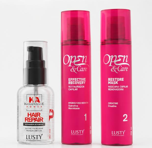 Kit Profesional de Recuperación de Cabello Dañado con Líquido Orgánico - Product Image 1