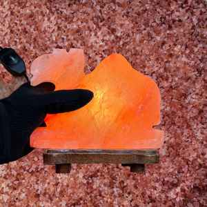 Lampe de sel de l'Himalaya en sel rose artisanal, décoration d'intérieur, veilleuse pour une ambiance naturelle relaxante - Product Image 2