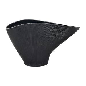 Iron <b>Black</b> Handmade Novelty Corinth <b>Flower</b> <b>Vase</b> Contemporary Home Decor Accent Unique Artistic Design Centerpiece Tabletop - Product Image 3