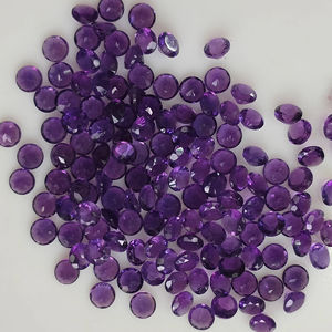 Améthyste africaine naturelle 4MM Ronde Coupe Brillante Meilleure qualité Pierres précieuses en vrac pour la fabrication de bijoux - Product Image 2