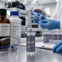 Etiqueta Adhesiva de Vinilo Resistente a Químicos, Impresa Personalizada para Frascos y Botellas de Laboratorio