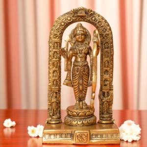 Handmade Modern Brass Small Ram Lala <b>Statue</b> Showpiece for Home Decoration Weddings Birthdays Diwali Made Metal Craft Techniques - Product Image 1