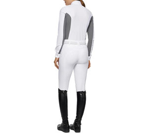 Venta al por mayor nuevas camisas ecuestres de moda ropa de equitación personalizada con malla de capa base de poliéster transpirable larga - Product Image 4