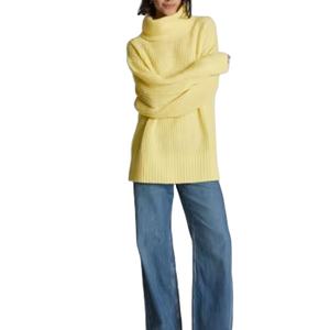 Custom Heavyweight Jersey Hoodies Sweatshirts High Neck Casual Sweaters <b>with</b> Decoration Flat Knitted Technique - Product Image 5