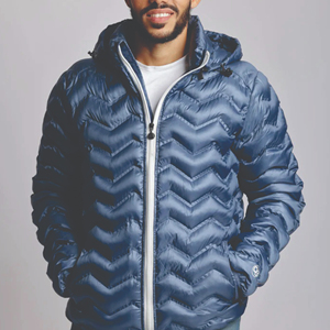 Doudoune à bulles personnalisée standard pour hommes bouffante hiver veste respirante manteau avec logo de marque en caoutchouc - Product Image 5