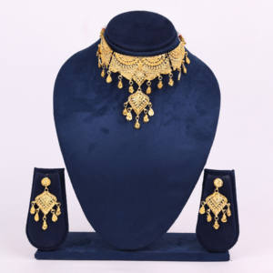 ขายส่ง14K 18K 24K สร้อยคอชุบด้วยไมโครโกลด์สร้อยคอแฟชั่นพันรอบลำคอชุดเครื่องประดับแบบดั้งเดิม - Product Image 1