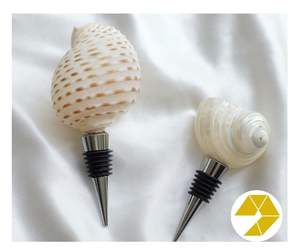 Tapón de vino de concha marina hecho a mano, decoración costera para regalos de fiesta, tapón de vino de concha marina, envío rápido a granel económico a la venta - Product Image 5