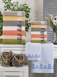 100% algodón 500 Gsm Color Pastel Toallas de mano y baño 50X100 cm 70X140 cm Tamaños 500 Gsm Toallas para uso en el baño - Product Image 5