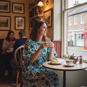 Vestido largo floral de verano de algodón hecho a mano para bodas y festivales, top bohemio con estampado de bloques de algodón, fabricante mayorista - Product Image 4