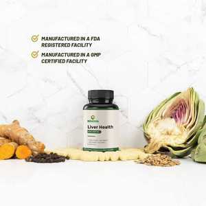 Bantuan hati tingkat lanjut | Milk Thistle, <span class=keywords><strong>Choline</strong></span> & Detox Blend | 60 Kapsul untuk membersihkan & kesehatan pencernaan - Product Image 5