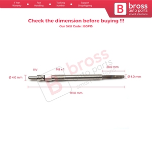 BGP15 1 Piece <b>Heater</b> Glow <b>Plugs</b> GX4119 010027600 for - Product Image 5