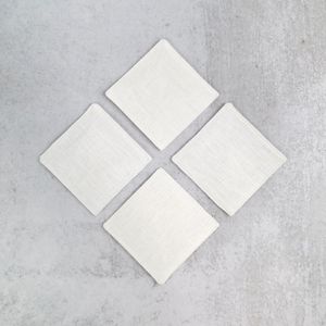 Posavasos de lino elegante de tela suave de forma cuadrada de calidad fina para posavasos de mesa de restaurante en casa - Product Image 2