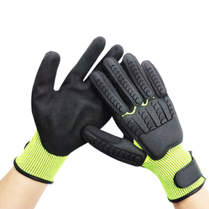 Guantes DE TRABAJO mecánicos de nitrilo de alta calidad Anti-impacto y resistente a cortes Construcción protectora Seguridad para las manos - Product Image 3