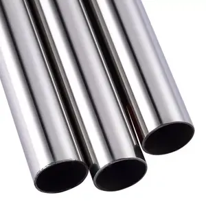 Round Stainless Steel Pipe Astm A270 A554 Ss304 316l 316 310s 440 1.4301 321 904l 201 Square Pipe Inox Ss Seamless Tube