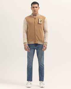 Veste d'université en laine pour hommes, 100% coton, fermeture à boutons, style bombardier de baseball Letterman College pour l'hiver - Product Image 3