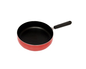 Sartén Wok cónica antiadherente de aluminio de 22 cm, utensilios de cocina de tamaño Hotel con revestimiento de Nirlon, sartén roja - Product Image 6