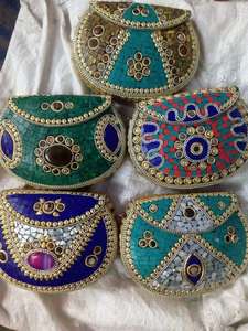 Craftstages International Designer Artisanal Chaînes De Mosaïque En Métal Embrayage Dames Boîte Multicolore Sacs De Soirée À Rabat À Motifs - Product Image 3