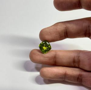 Cojín de peridoto superior Buff de 11mm Natural, semipiedra preciosa para hacer joyas, piedras sueltas a precio al por mayor, piedras preciosas sueltas - Product Image 5
