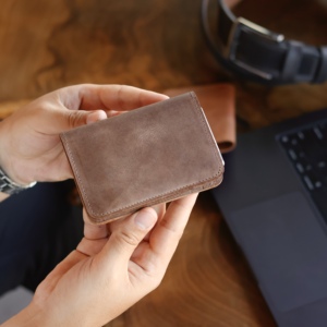 Handcrafted Vintage Minimalist <b>Wallet</b> <b>RFID</b> Blocking Real Leather - Product Image 2