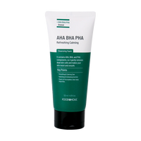 Mousse nettoyante apaisante exfoliante douce chimique AHA BHA PHA 120ml Végane Sans cruauté Animale Contrôle du sébum Sans silicone Panthénol