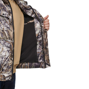 แจ็กเก็ตขนเป็ดสำหรับผู้ชายเสื้อแจ็คเก็ตลำลองคอปกตั้งมีฮู้ด - Product Image 5