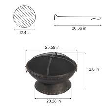 Brasero extérieur en acier de haute qualité pour brûler du bois, épaisseur 2 mm, pour jardin, patio, camping - Product Image 3