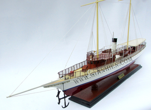 Gia Nhien Fabricante Diseño personalizado MOQ bajo El Primero yate de vapor MODELO DE MADERA BARCO-MODELO DE NAVE DE MADERA DE ALTA CALIDAD Hecho a mano - Product Image 3