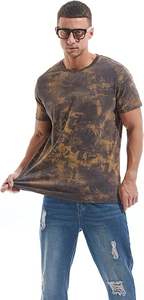 เสื้อยืดคอกลมผ้าฝ้ายพรีเมี่ยมสำหรับผู้ชายเสื้อยืดคอกลมผ้าฝ้ายย้อมสีล้วนน้ำหนัก180กรัมดีไซน์สีพื้น S-6XL - Product Image 4