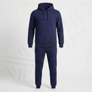 Survêtement pour homme, conçu pour un usage quotidien, comprend une veste zippée intégrale, un pantalon de jogging extensible, un tissu respirant, un style de vie actif, vêtements de sport - Product Image 1