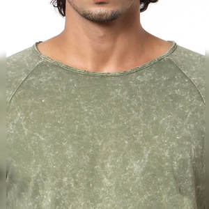 2025 nouveau Design à manches courtes doux personnalisé lavé à l'acide hommes t-shirts décontracté lavé à l'acide t-shirts pour vêtements de rue - Product Image 6