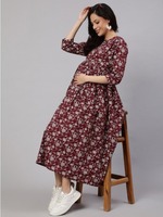 Nouvel arrivage de vêtements d'allaitement Grossesse Vêtements d'été d'allaitement Vêtements Robe de maternité en coton Robe à fermeture éclair une ligne Confortable