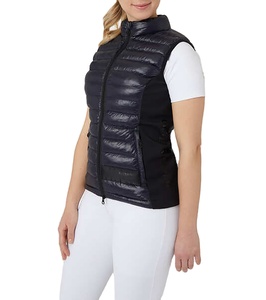 <b>Men's</b> Equestrian Puffer Vest <b>Thermal</b> Lining Waterproof Windproof Breathable Button Adjustable Waist Reinforced Seams <b>for</b> Spring - Product Image 1
