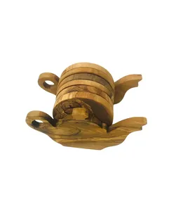 Cao cấp <span class=keywords><strong>Walnut</strong></span> và Xoài gỗ đế lót ly handmade thủ công mỹ nghệ Ấn Độ trong các biến thể màu sắc độc đáo - Product Image 4