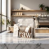 YOUYI Sachets de café en plastique transparents personnalisés de qualité alimentaire 250g 500g 1000g, résistants à l'humidité, avec impression par gravure