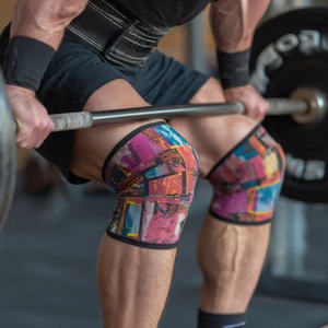 Manchons de genou en néoprène souple de 7 mm pour la musculation, respirants, pour squats lourds et entraînement croisé - Product Image 4